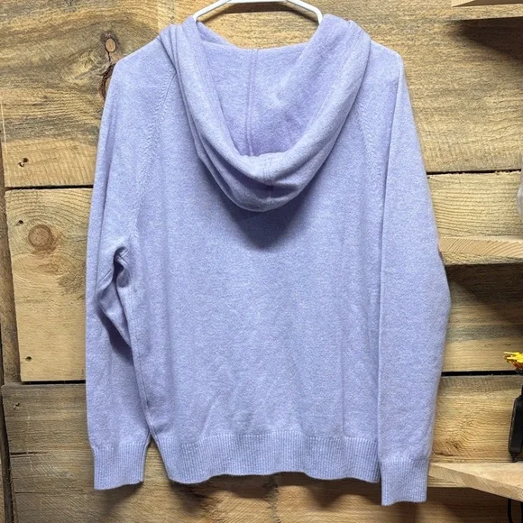 Garnet Hill Cashmere Hoodie - Picture 7 of 7